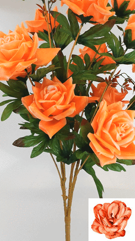 Искусственные цветы Букет Розы VIP, 13 голов, микс, 770 мм